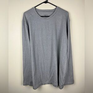 G.H. Bass & Co. Light Gray Long-Sleeve Crew Shirt 2XL